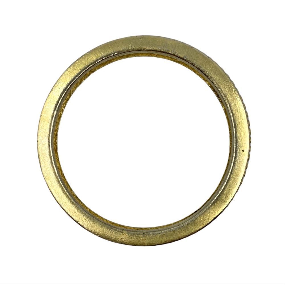 Vintage Givenchy Gold Matte Etruscan-Revival Bangle Bracelet - Picture 4 of 6